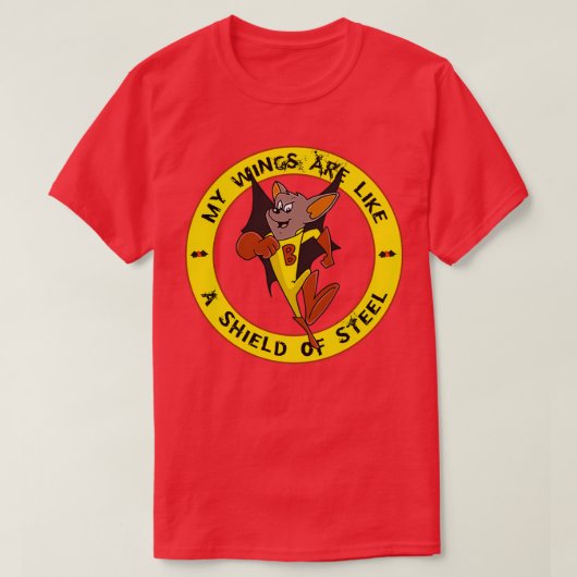 T-shirt Batfink Mes ailes sont comme un bouclier de sl (Design devant)