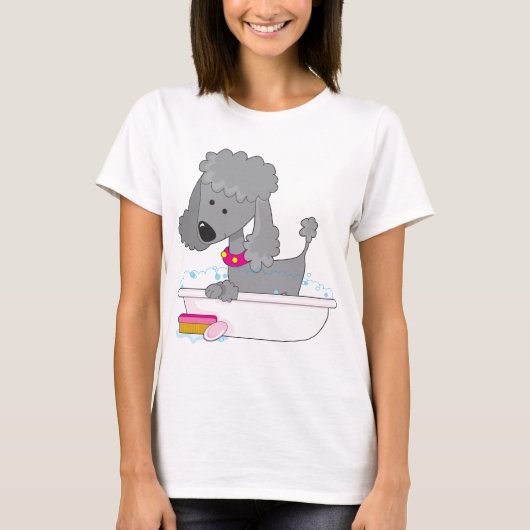 T-shirt Bath de caniche (Devant)