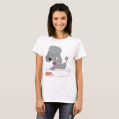 T-shirt Bath de caniche (Devant entier)