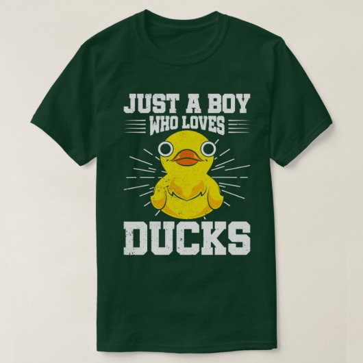 T-shirt Bath Toy Duckie Juste Un Garçon Qui Aime Canards C (Design devant)