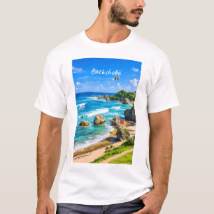 T-shirt Bathsheba, Barbade - Côte de plage tropicale
