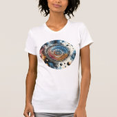 T-shirt Batik futuriste Art cosmique - Design spatial (Devant)