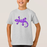 Batik Tribal Gecko - violet et améthyste violet