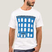 T-shirt Bâtiment Blue (Devant)