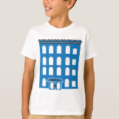 T-shirt Bâtiment Blue (Devant)