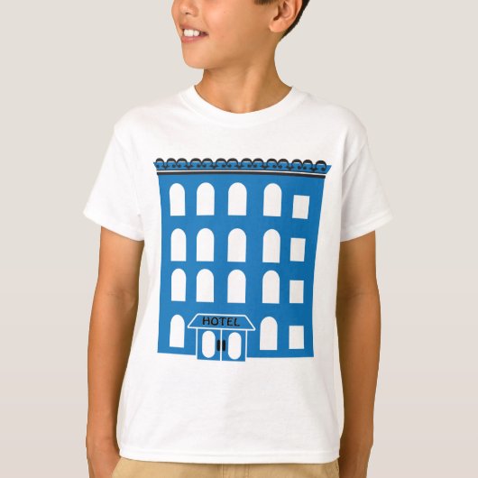 T-shirt Bâtiment Blue (Devant)