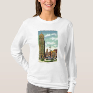 T-shirt Bâtiment de banque de liberté, ville hôtel