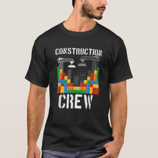 T-shirt Bâtiment de brique de l'équipe de construction
