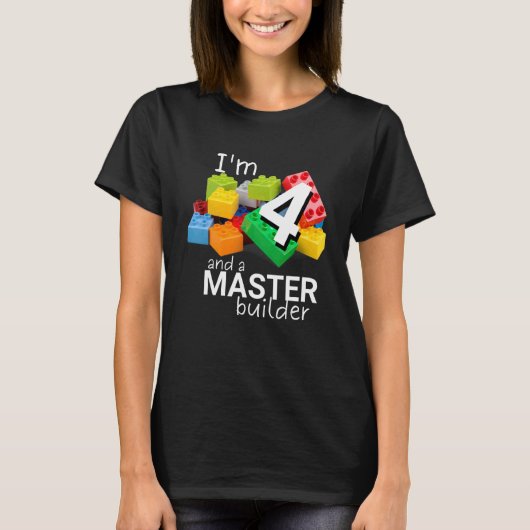 T-shirt Bâtiment Maître Bâtiment Mignonne Bâtiment 4e anni (Devant)