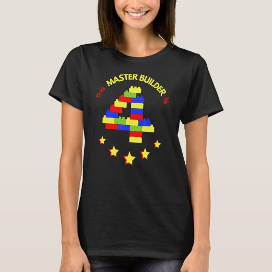 T-shirt Bâtiment Maître Bâtiment Mignonne Bâtiment 4e anni (Devant)