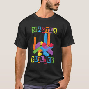 T-shirt Bâtiment Master Builder Blocs Toy Bricks