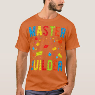 T-shirt Bâtiment Master Builder pour enfants Blocs Constru