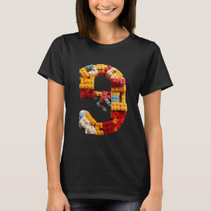 T-shirt Bâtiment pour enfants adorable 9e anniversaire 9 a