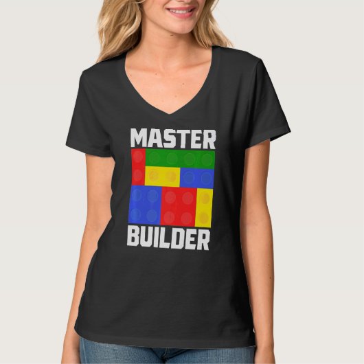 T-shirt Bâtiment principal Blocs Constructeur de briques M (Devant)