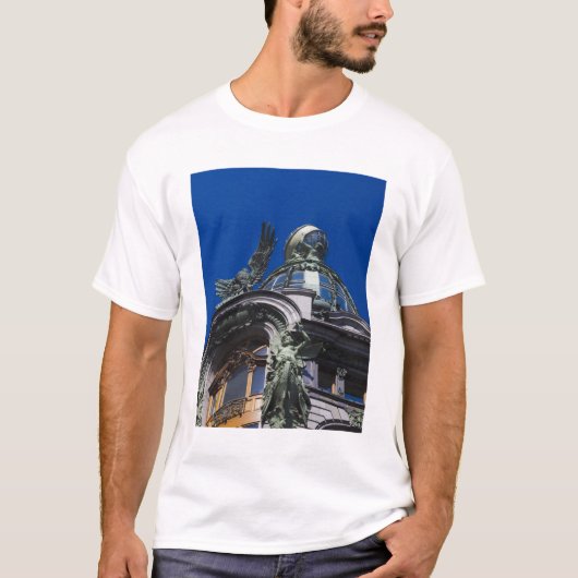 T-shirt Bâtiment Singer, détail (Devant)