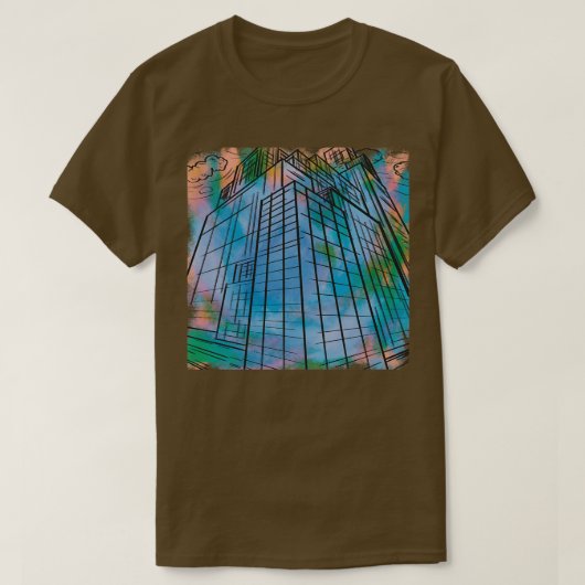 T-shirt bâtiments (Design devant)