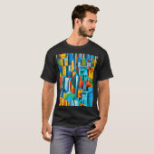 T-shirt Bâtiments Cityscape Abstraits Grattoirs Skyscraper (Devant entier)