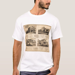 T-shirt Bâtiments, ville d'huile, Franklin, ferme de Tarr