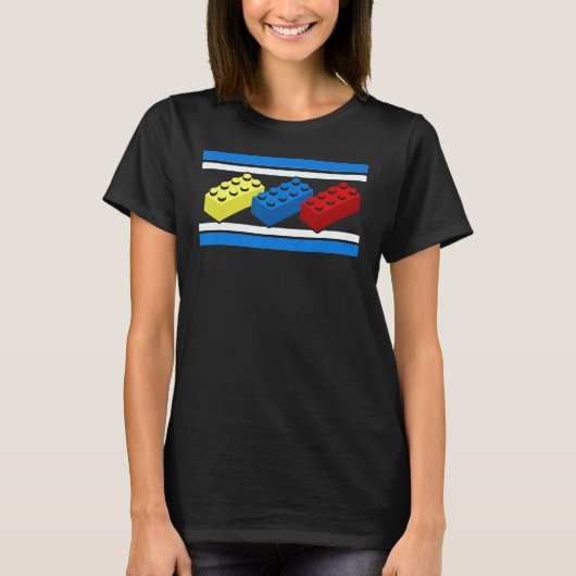 T-shirt Bâtir des briques Blocs Maître Constructeur Ingéni (Devant)