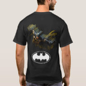 T-SHIRT BATMAN 1X003 LOGO BLANC (Dos)