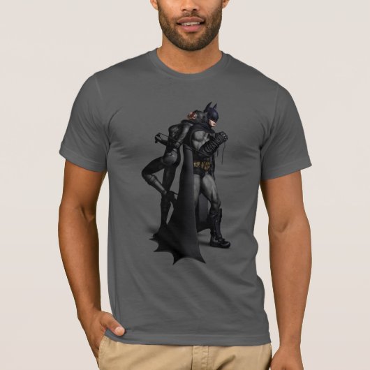 T-shirt Batman Arkham City | Batman et Catwoman (Devant)