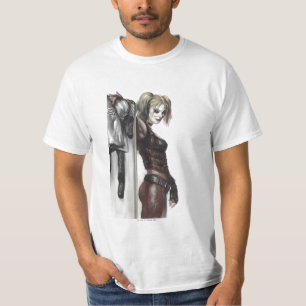 T-shirt Batman Arkham City   Harley Quinn Illustration