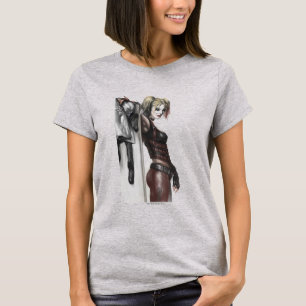 T-shirt Batman Arkham City   Harley Quinn Illustration