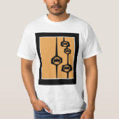 T-shirt Batman Black Orange Frame (Devant)