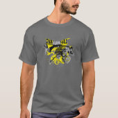 T-shirt Batman Collage noir et jaune (Devant)