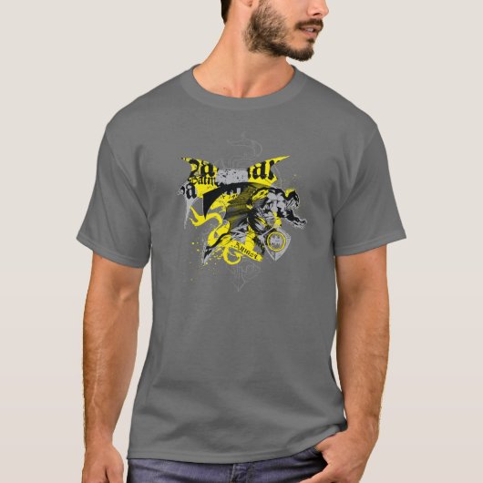 T-shirt Batman Collage noir et jaune (Devant)