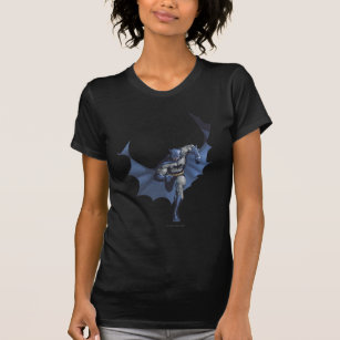 T-shirt Batman court avec une cape volante