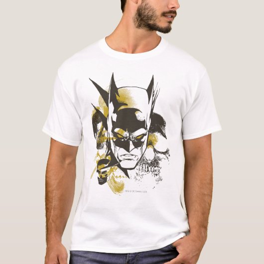 T-shirt Batman Cowl et Skuls (Devant)