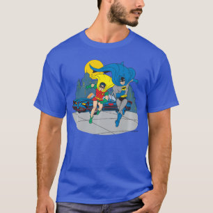 T-shirt Batman et Robin Gotham Minuit Rétro Vintage Com