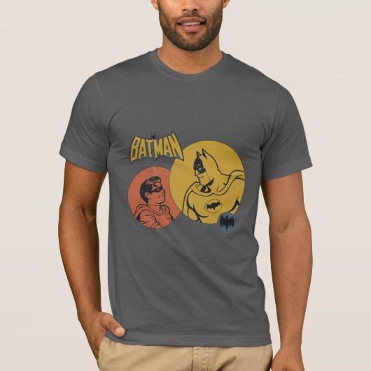 T-shirt Batman Et Robin Graphic - Distressed (Devant)