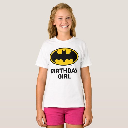 T-shirt Batman | Fille d'anniversaire (Devant entier)