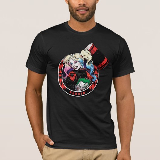 T-shirt Batman | Harley Quinn Winking With Mallet (Devant)