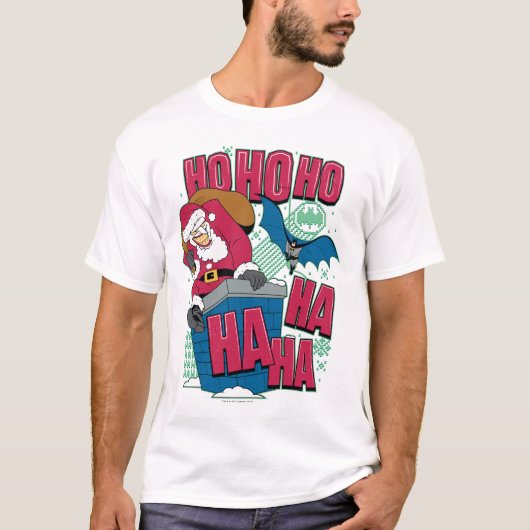 T-shirt Batman | Joker Santa Claus Escalade de Chimney (Devant)