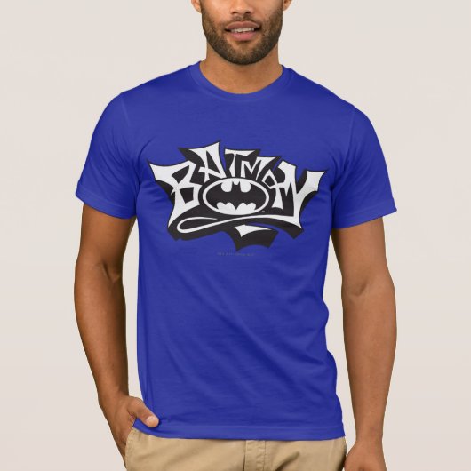 T-shirt Batman | Logo du nom du graffiti (Devant)