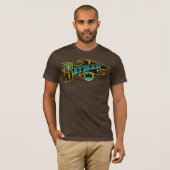 T-shirt Batman | Logo Turquoise Vintage (Devant entier)