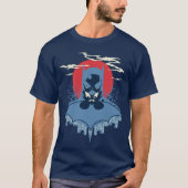 T-shirt Batman Lune Rouge Avec Logo (Devant)