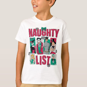T-shirt Batman Père Noël Naughty Liste des méchants