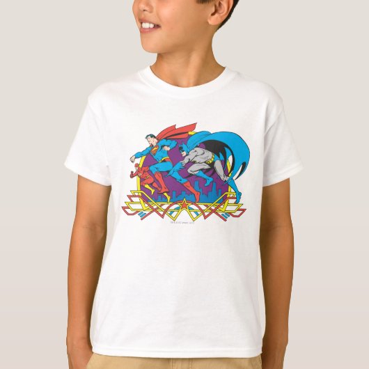 T-shirt Batman + Superman + Flash (Devant)