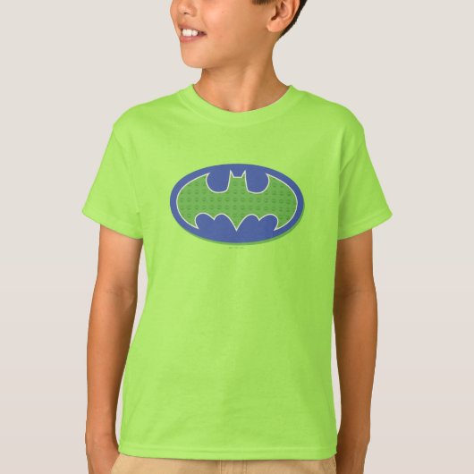 T-shirt Batman | Symbole pourpre et vert (Devant)