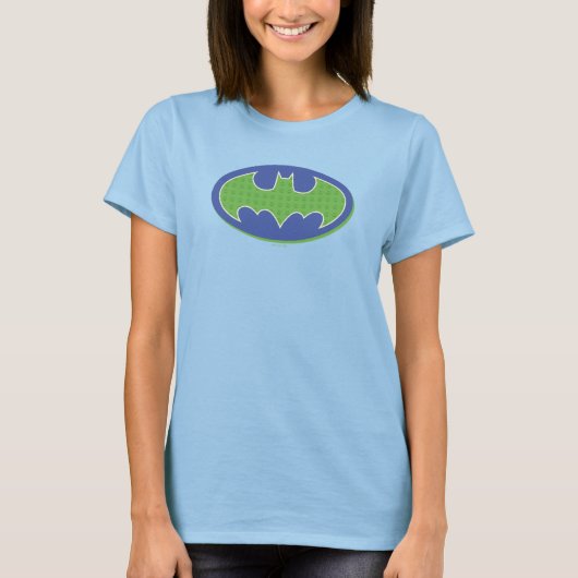 T-shirt Batman | Symbole pourpre et vert (Devant)