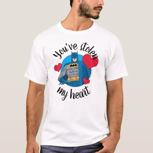 T-shirt Batman Valentine | Vous avez volé mon coeur (Devant)