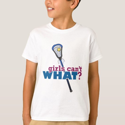 T-shirt Bâton de crosse bleu (Devant)