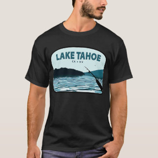 T-shirt Bâton de pêche du lac Tahoe