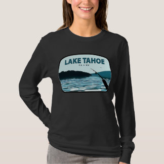 T-shirt Bâton de pêche du lac Tahoe