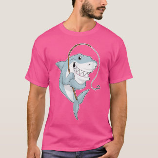 T-shirt Bâton de pêche pêche pêche de requin