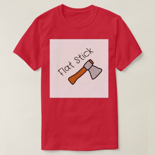 T-shirt bâton plat (Design devant)